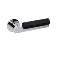 Bau Door Handle - Brass - Bright Chrome